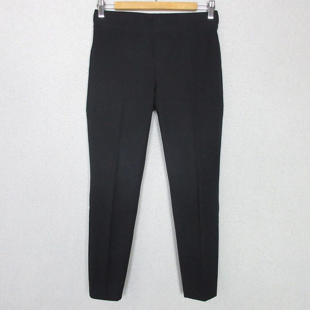 Talbots Pants Womens 2P Essex Ankle Slim Stretch Pull On Black